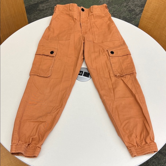 Used Wondery Outdoors isabel jogger pants in coral orange with adjustable waist - Picture 2 of 11